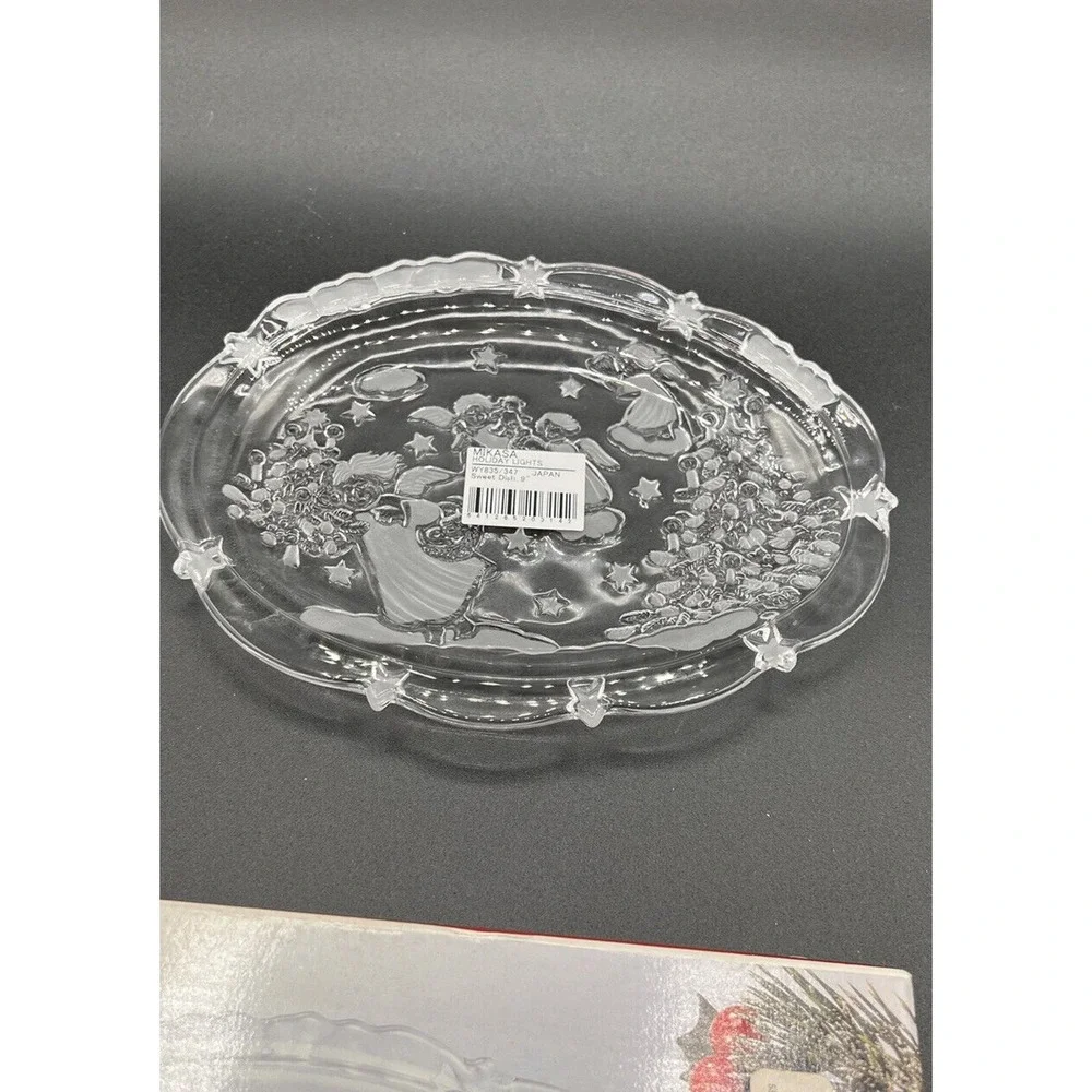MIKASA Holiday Lights SWEET DISH 9
